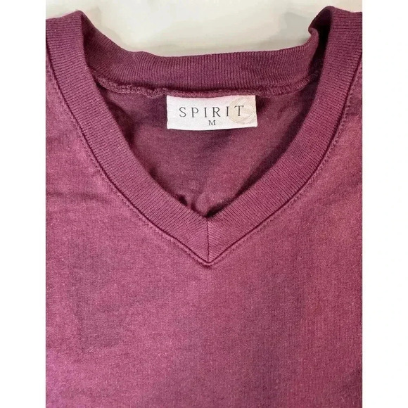 Spirit Jersey Roughnecks V Neck Shirt Size M Texas Southern Red Oversized Preppy - Picture 7 of 10